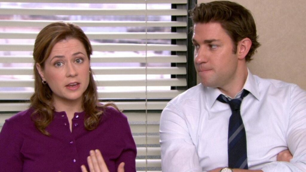 Pam y Jim en "The Office" 