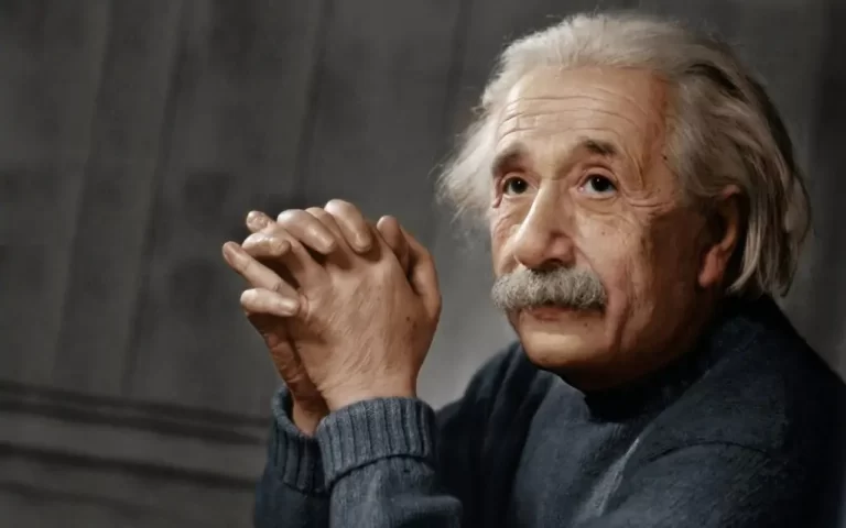 retrato de Albert Einstein
