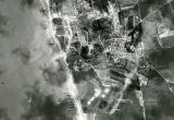 Fotografía aérea del desembarco en Normandía